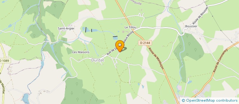 localisation de l'entreprise MONSIEUR PHILIPPE CHAROBERT  DURDAT-LAREQUILLE