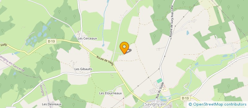 localisation de l'entreprise MONSIEUR PHILIPPE CHARPENTIER  SAVIGNY-EN-SANCERRE