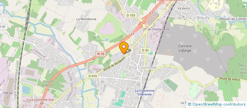 localisation de l'entreprise MONSIEUR PHILIPPE CHARRIER à LA COURONNE