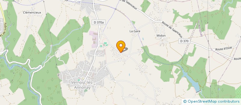 localisation de l'entreprise MONSIEUR PHILIPPE CHARRIER  VERNOSC-LES-ANNONAY