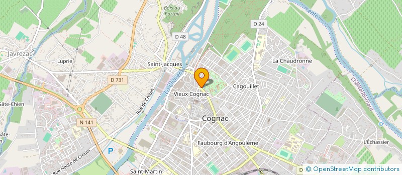 localisation de l'entreprise MONSIEUR PHILIPPE CHARRON à COGNAC