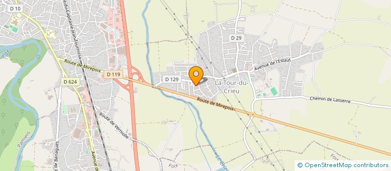 localisation de l'entreprise MONSIEUR PHILIPPE CHARTRAIN à LA TOUR-DU-CRIEU