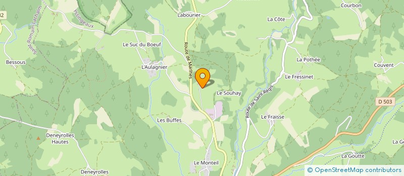 localisation de l'entreprise MONSIEUR PHILIPPE CHATAIN  RIOTORD