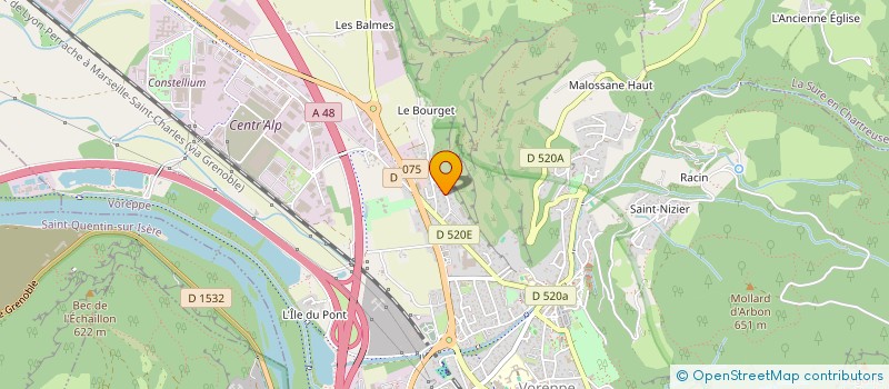 localisation de l'entreprise MONSIEUR PHILIPPE CHATAIN  VOREPPE