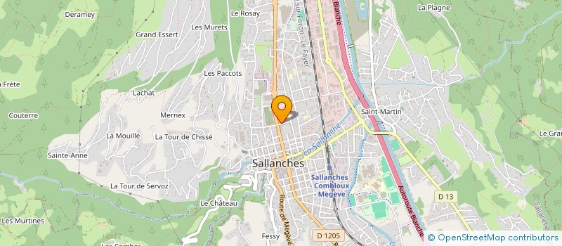 localisation de l'entreprise MONSIEUR PHILIPPE CHATAIN à SALLANCHES