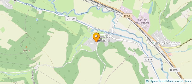 localisation de l'entreprise MONSIEUR PHILIPPE CHATEAU  NOGENT-LES-MONTBARD