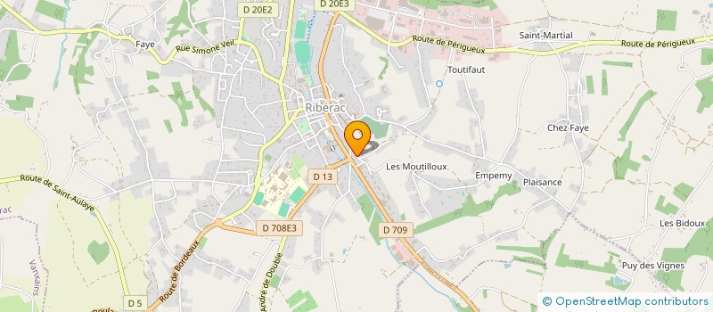 localisation de l'entreprise MONSIEUR PHILIPPE CHATEAUNEUF  RIBERAC