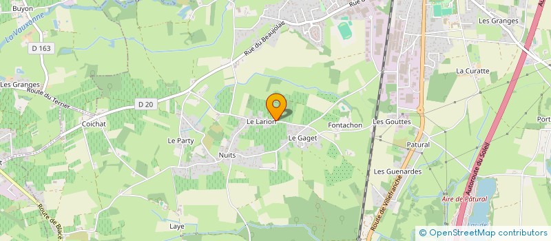 localisation de l'entreprise MONSIEUR PHILIPPE CHATELARD  SAINT GEORGES DE RENEINS