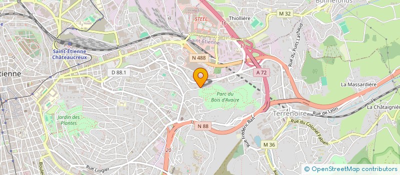 localisation de l'entreprise MONSIEUR PHILIPPE CHATELARD  SAINT-ETIENNE