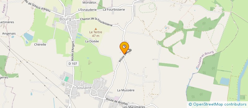 localisation de l'entreprise MONSIEUR PHILIPPE CHAUDET à SOULAIRE-ET-BOURG