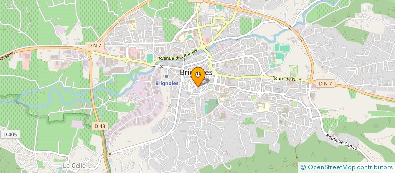 localisation de l'entreprise MONSIEUR PHILIPPE CHAUDY  BRIGNOLES