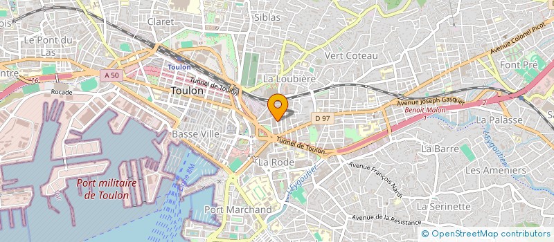 localisation de l'entreprise MONSIEUR PHILIPPE CHAUFFIN à TOULON