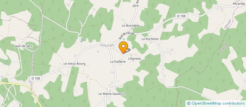 localisation de l'entreprise MONSIEUR PHILIPPE CHAULET à VOUZAN