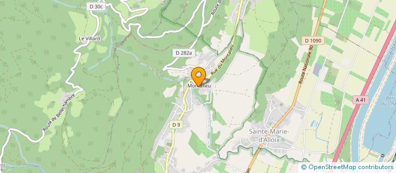 localisation de l'entreprise MONSIEUR PHILIPPE CHAUMARD  SAINT-VINCENT-DE-MERCUZE