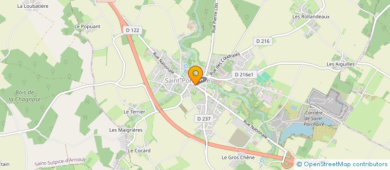 localisation de l'entreprise MONSIEUR PHILIPPE CHAUMETTE à SAINT-PORCHAIRE