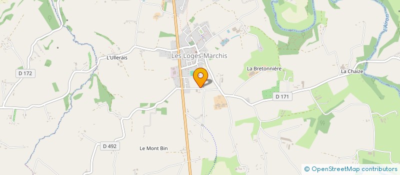 localisation de l'entreprise MONSIEUR PHILIPPE CHAUMONT  LES LOGES-MARCHIS