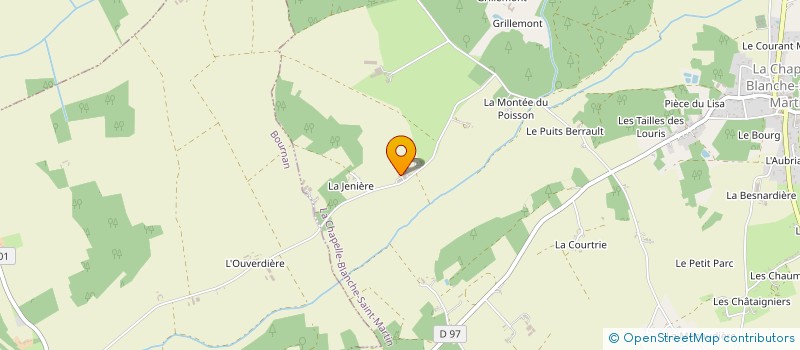 localisation de l'entreprise MONSIEUR PHILIPPE CHAUMONT  LA CHAPELLE-BLANCHE-SAINT-MARTIN