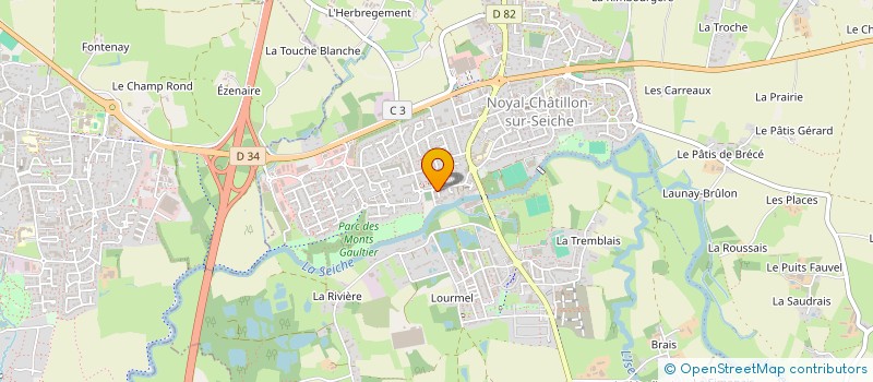 localisation de l'entreprise MONSIEUR PHILIPPE CHAUSSAVOINE  NOYAL-CHATILLON-SUR-SEICHE