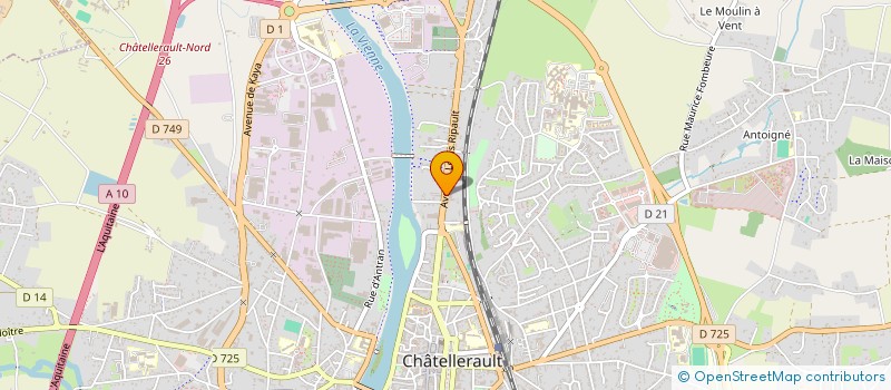 localisation de l'entreprise MONSIEUR PHILIPPE CHAUSSEPIED à CHATELLERAULT