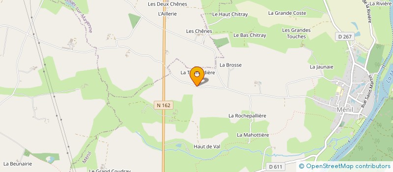localisation de l'entreprise MONSIEUR PHILIPPE CHAUVEAU à MENIL