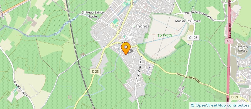 localisation de l'entreprise MONSIEUR PHILIPPE CHAUVEAU  CANOHES