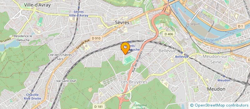 localisation de l'entreprise MONSIEUR PHILIPPE CHAUVELOT à SEVRES