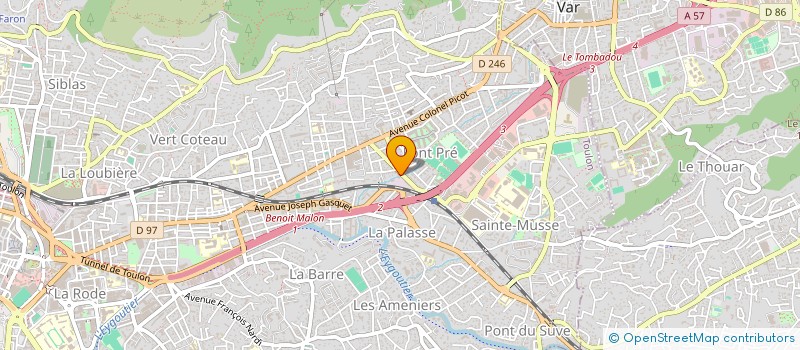 localisation de l'entreprise MONSIEUR PHILIPPE CHAUX  TOULON