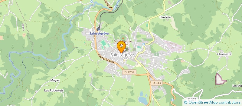 localisation de l'entreprise MONSIEUR PHILIPPE CHAZALLET  SAINT-AGREVE