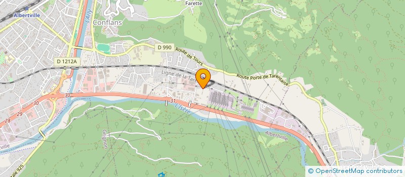 localisation de l'entreprise MONSIEUR PHILIPPE CHEDAL-BORNU  ALBERTVILLE