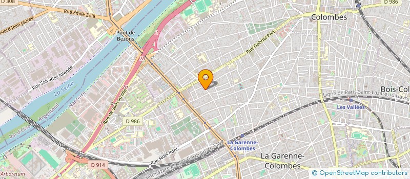 localisation de l'entreprise MONSIEUR PHILIPPE CHENUT  COLOMBES