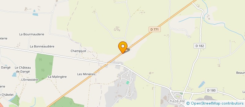 localisation de l'entreprise MONSIEUR PHILIPPE CHEVALIER à OMBREE D'ANJOU