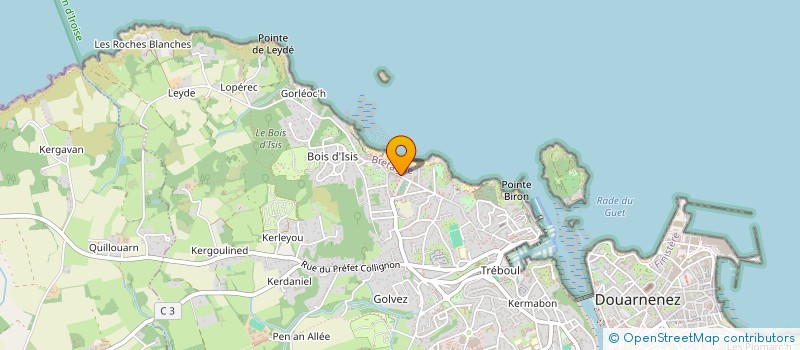 localisation de l'entreprise MONSIEUR PHILIPPE CHEVREL  DOUARNENEZ