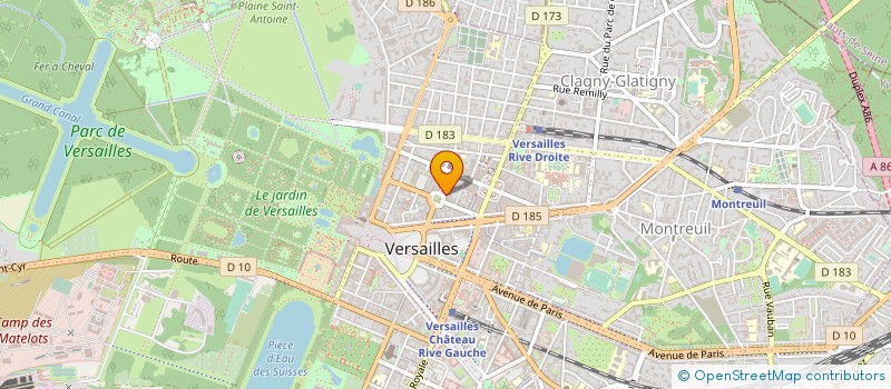 localisation de l'entreprise MONSIEUR PHILIPPE CHEVRETEAU à VERSAILLES
