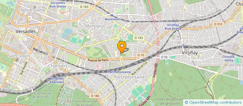 localisation de l'entreprise MONSIEUR PHILIPPE CHEVRIER à VERSAILLES