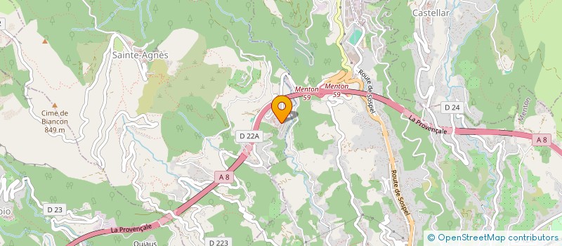 localisation de l'entreprise MONSIEUR PHILIPPE CHIODI  SAINTE-AGNES