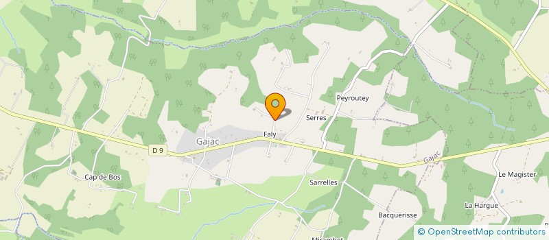 localisation de l'entreprise MONSIEUR PHILIPPE CHIQUET  GAJAC