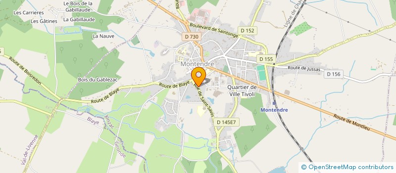 localisation de l'entreprise MONSIEUR PHILIPPE CHIRON  MONTENDRE