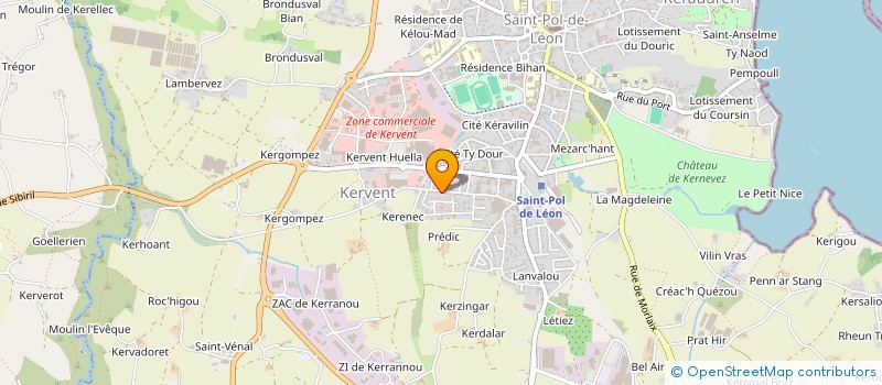 localisation de l'entreprise MONSIEUR PHILIPPE CHO LIN à SAINT-POL-DE-LEON