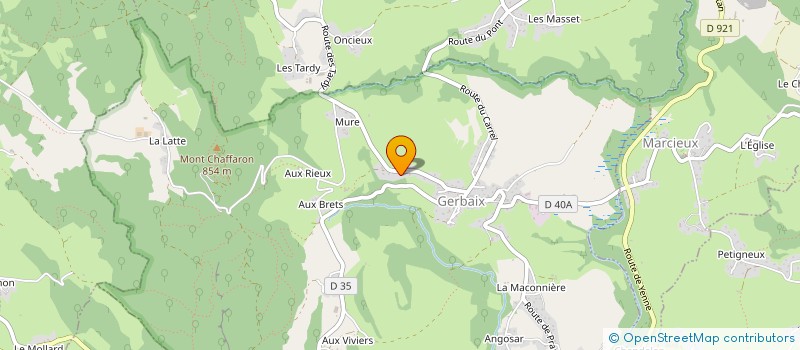 localisation de l'entreprise MONSIEUR PHILIPPE CHOLAT  GERBAIX