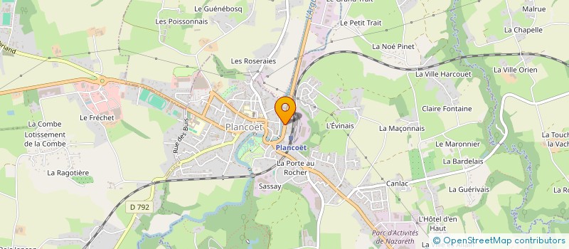 localisation de l'entreprise MONSIEUR PHILIPPE CHOPIER  PLANCOET
