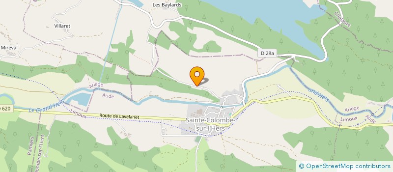 localisation de l'entreprise MONSIEUR PHILIPPE CHOURY  SAINTE-COLOMBE-SUR-L'HERS