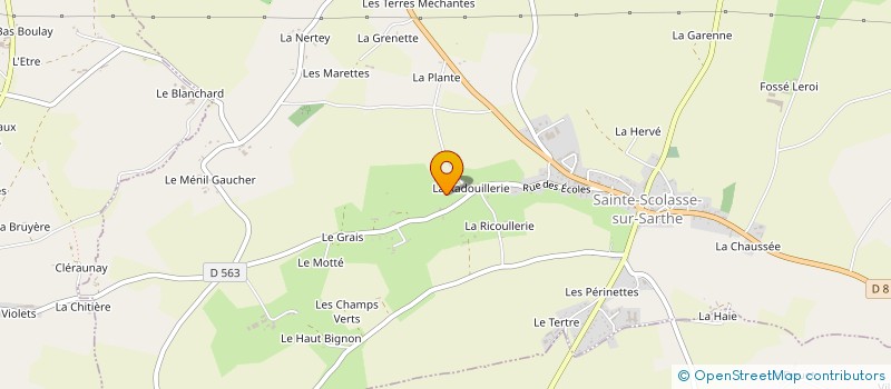 localisation de l'entreprise MONSIEUR PHILIPPE CHRETIEN à SAINTE-SCOLASSE-SUR-SARTHE