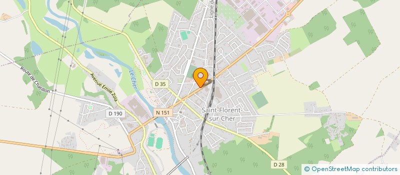 localisation de l'entreprise MONSIEUR PHILIPPE CHRISTIN  SAINT-FLORENT-SUR-CHER