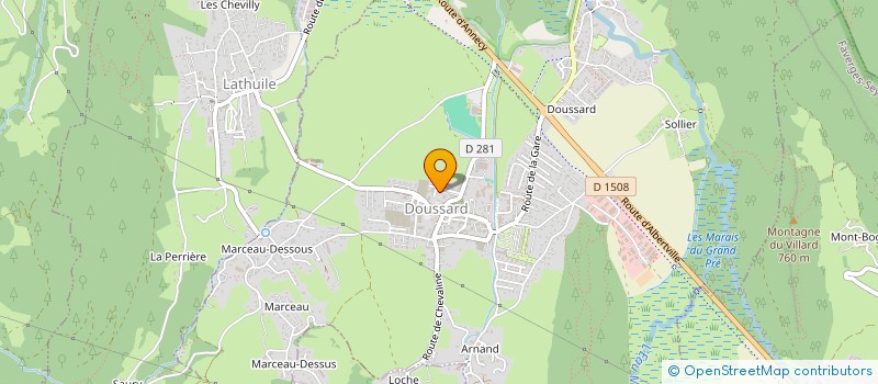 localisation de l'entreprise MONSIEUR PHILIPPE CLAEYS  DOUSSARD