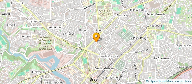 localisation de l'entreprise MONSIEUR PHILIPPE CLAQUIN à BREST