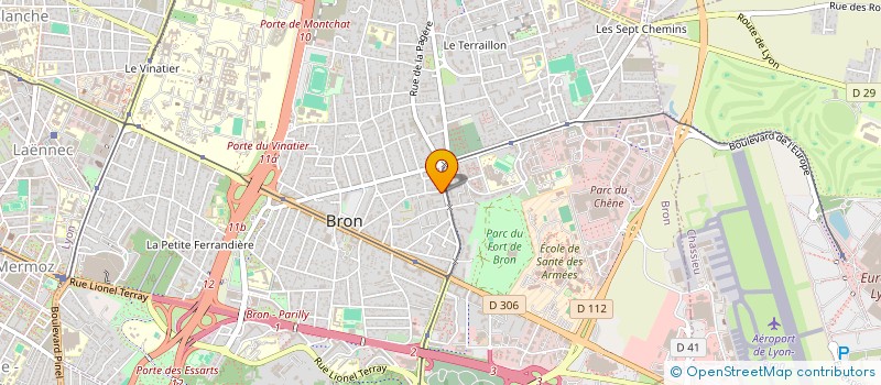 localisation de l'entreprise MONSIEUR PHILIPPE CLARON à BRON