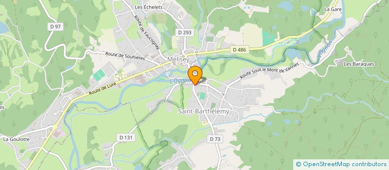 localisation de l'entreprise MONSIEUR PHILIPPE CLAUDE  MELISEY