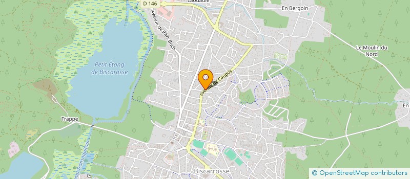 localisation de l'entreprise MONSIEUR PHILIPPE CLAUDEL  BISCARROSSE