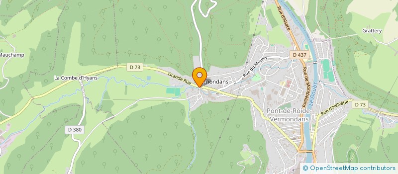 localisation de l'entreprise MONSIEUR PHILIPPE CLAUSSE  PONT-DE-ROIDE-VERMONDANS