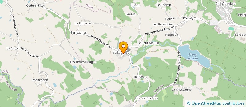 localisation de l'entreprise MONSIEUR PHILIPPE CLAUX  ANLHIAC